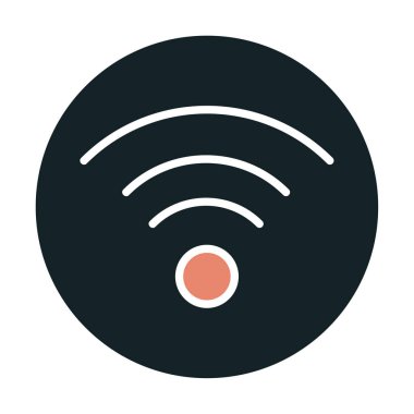 wifi simgesi, vektör illüstrasyonu basit tasarım