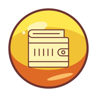 cüzdan ikonu vektör illüstrasyonu