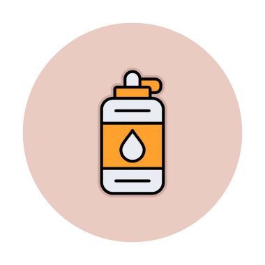 Su şişesinin ağ basit illüstrasyonu