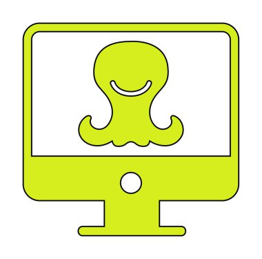 Uzaylı Araştırma simgesi vektör illüstrasyonu