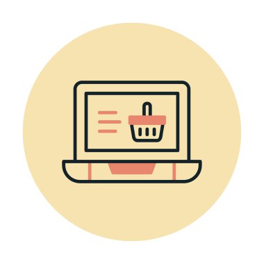 Projeniz için çevrimiçi alışveriş simgesi