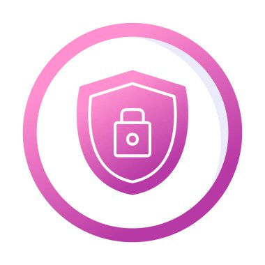 kalkan simgesi, vektör illüstrasyonu