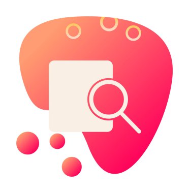 Büyüteç, modern simge, Arama kavramının vektör illüstrasyonu             