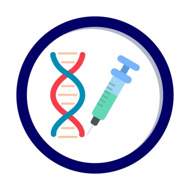 Gen yapısı simgesi. Mobil konsept ve web uygulamaları için bilim simgesi.