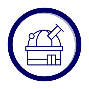 Uzay Gözlemevi simgesinin vektör çizimi                