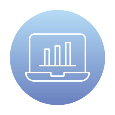 Stocks Analitik Modern Simgesinin vektör çizimi                   