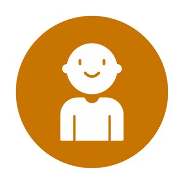 bebek oğlan simgesi, vektör illüstrasyonu