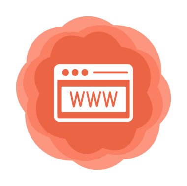 Web tarayıcı simgesi, vektör çizim