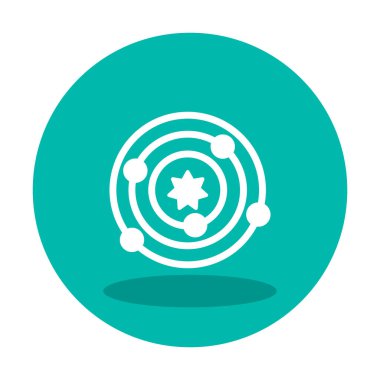 Güneş sistemi. Gezegenler Güneş 'in etrafında döner.