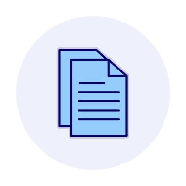 belge ikon vektör illüstrasyonu