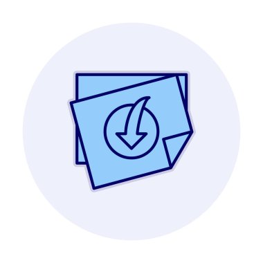  Dosya indir simgesi, vektör çizim