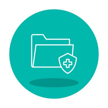 klasör renkli vektör simgesi 