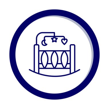 Bebek Beşiği simgesinin vektör illüstrasyonu