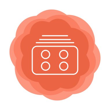 Menü web simgesi, vektör çizim