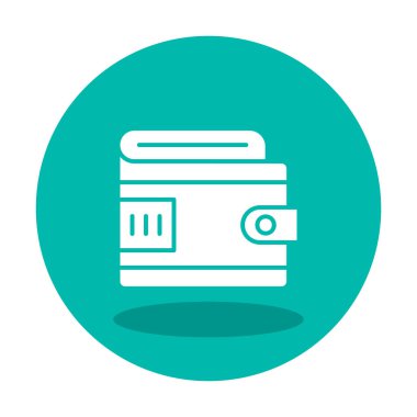 cüzdan ikonu vektör illüstrasyonu