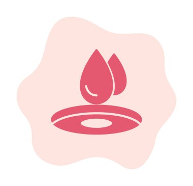 su damlası ağ simgesi, vektör illüstrasyonu 