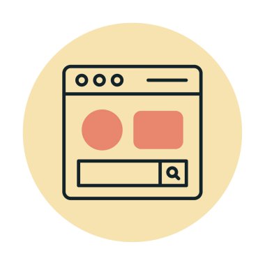 Basit sayfa satırını, ana vektör ögelerini ara