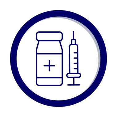 Basit Aşılama simgesinin vektör çizimi