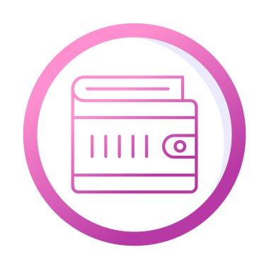 cüzdan ikonu vektör illüstrasyonu