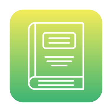 kitap düz simge vektör çizim