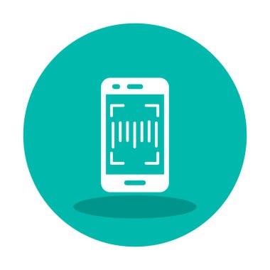 Tarayıcı simgesi vektörlü cep telefonu. ince çizgi işareti.