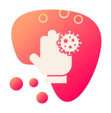 Kirli Eller simge vektör illüstrasyonu