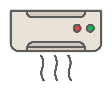 Klima ağı basit simgesi.