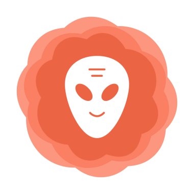 Sevimli uzaylı karakter Vektör illüstrasyonu