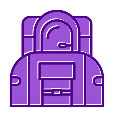 Uzay astronot düz simgesi