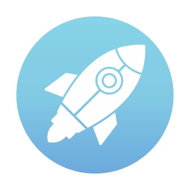 Roketin vektör çizimi. Başlangıç konsepti