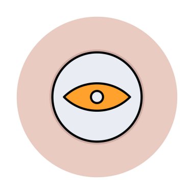 Göz simgesi, vektör illüstrasyon tasarımı 