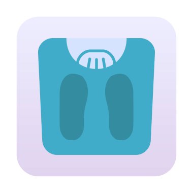 Ağırlık Ölçekleme simge vektör illüstrasyon grafik tasarımı