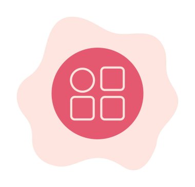 Menü web simgesi, vektör çizim