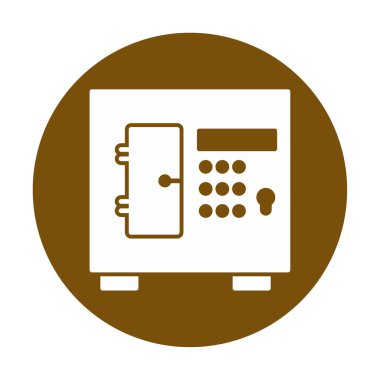 Güvenli kutu simgesinin vektör çizimi