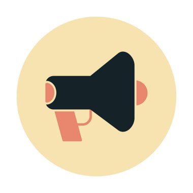 megafon simgesi, vektör illüstrasyonu