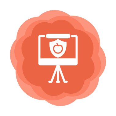 Beyaz arkaplanda besin sunum vektörü illüstrasyonu