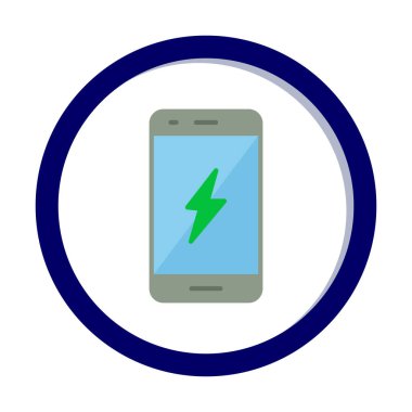 Mobil simge vektör illüstrasyonunu şarj et