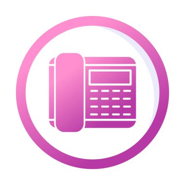 Basit Telefon Simgesi, vektör illüstrasyonu