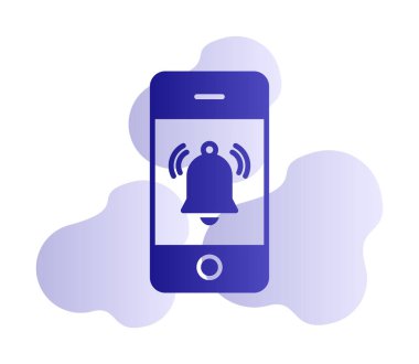 bildirim simgesi vektör illüstrasyonu. 