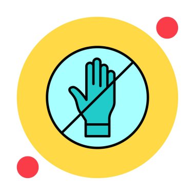 Web simgesine, vektör illüstrasyonuna dokunma