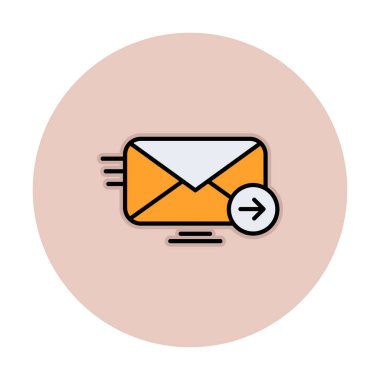 zarf, posta simgesi vektör illüstrasyonu