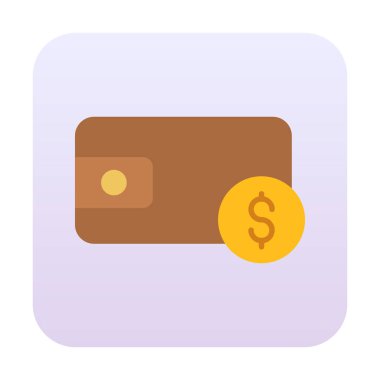 cüzdan ikonu vektör illüstrasyonu