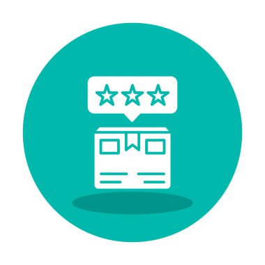 Teslimat kutusu simgesi, vektör illüstrasyonu basit tasarım