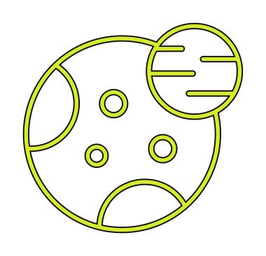 Gezegenler simgesi, vektör illüstrasyonu