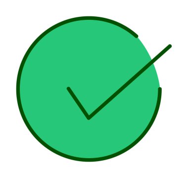 işaret simgesini işaretle, vektör illüstrasyonu basit tasarım