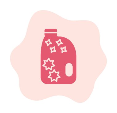 şişe düz simge vektör çizim