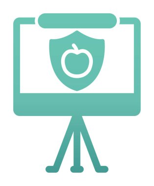 Beyaz arkaplanda besin sunum vektörü illüstrasyonu