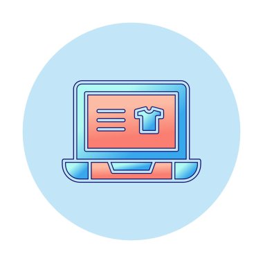 Projeniz için çevrimiçi alışveriş simgesi