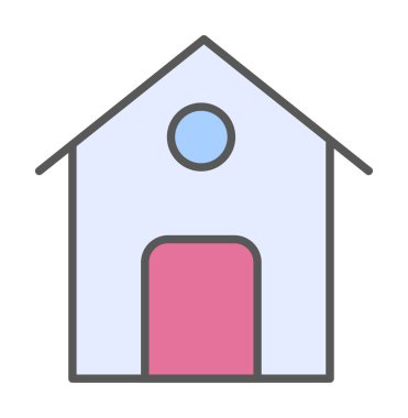 Basit ev simgesini, vektör çizim