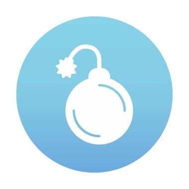 Bomba yassı ikon. vektör renk çizimi